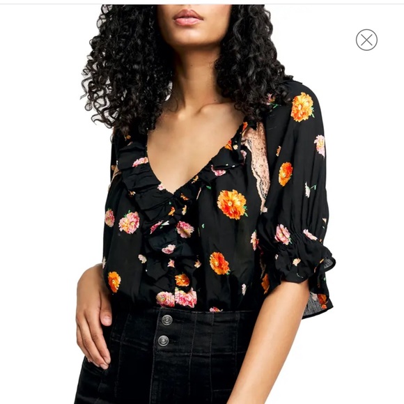 Free People Poppy Ruffle Bodysuit - Picture 2 of 7